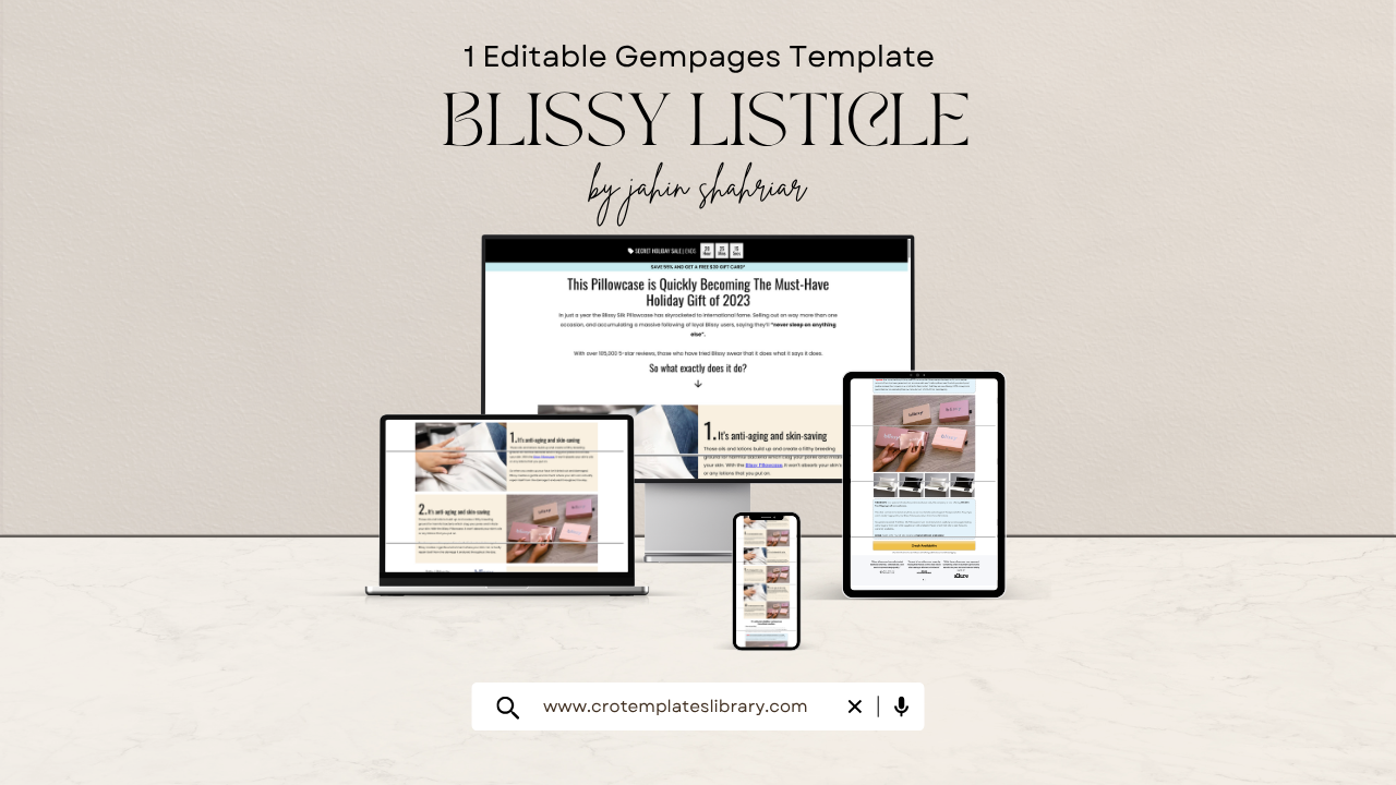 10 Reasons Shopify Listicle Template