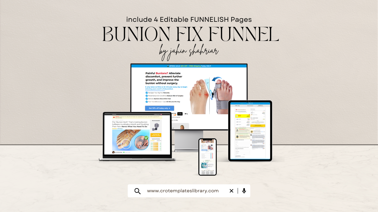 Bunion Fix Funnelish Template