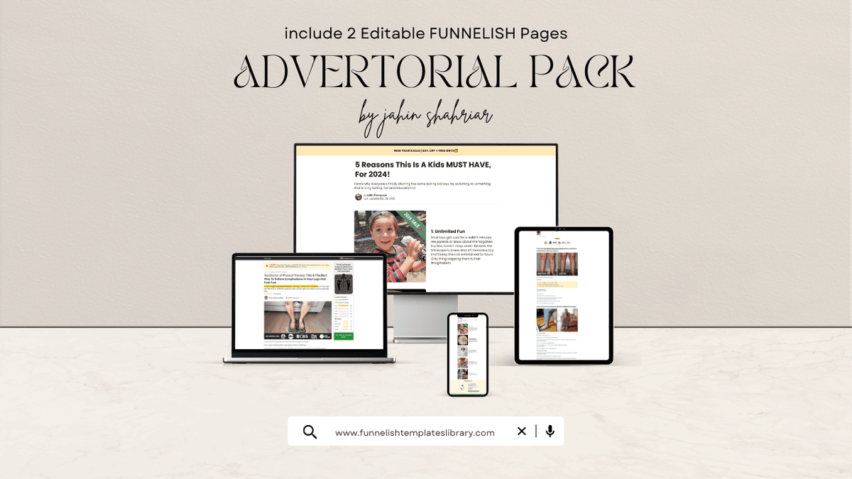 2 Funnelish Advertorial Templates Pack