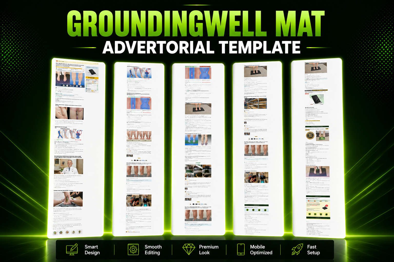 GroundingWell Mat Funnelish Advertorial Template