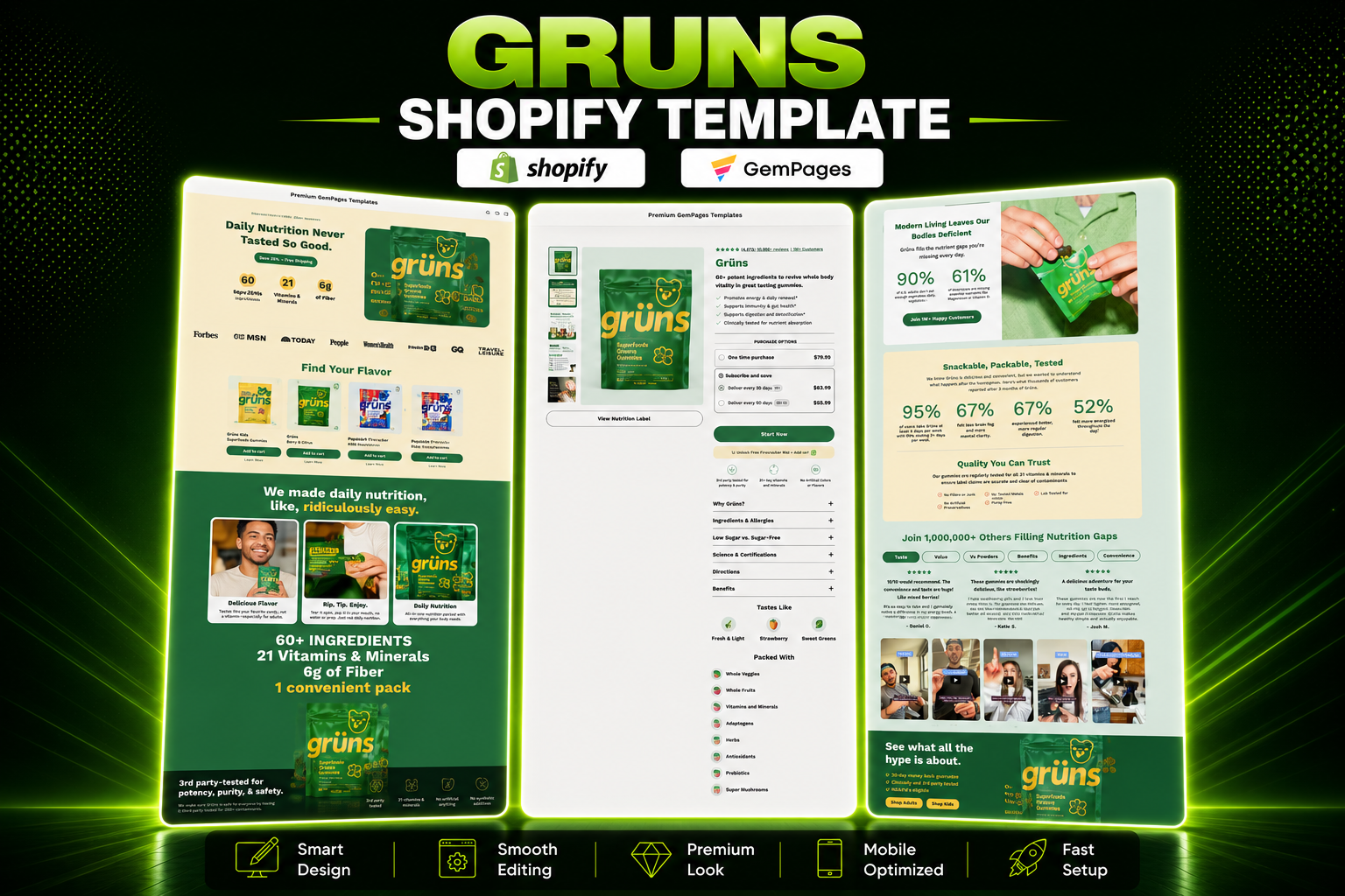 Gruns Gummies Shopify Template