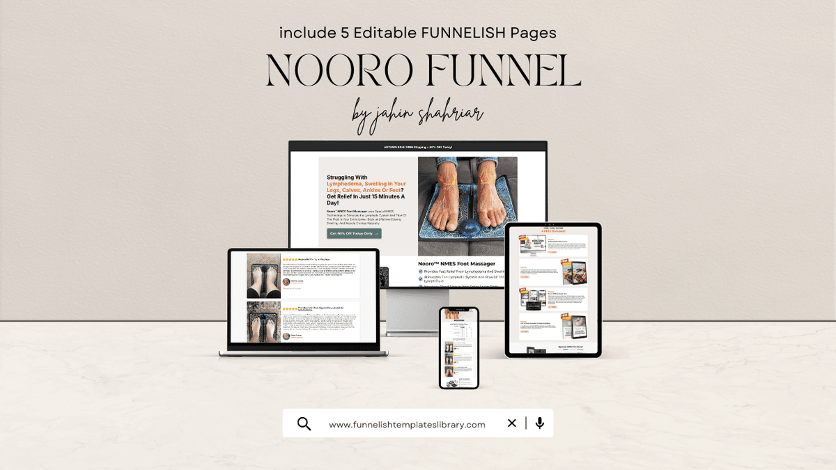 Nooro Foot Massager Funnelish Templates