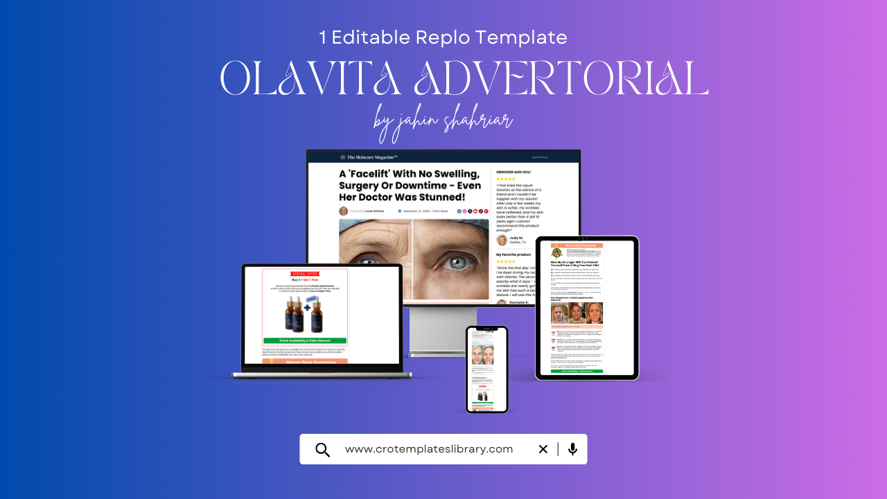 Olavita Replo Advertorial Template