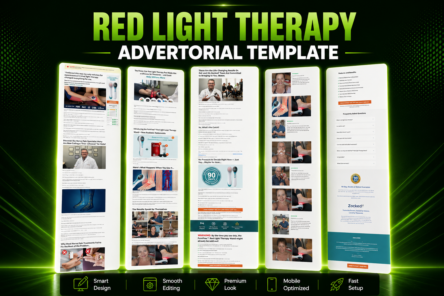Red Light Therapy Funnelish Advertorial Template
