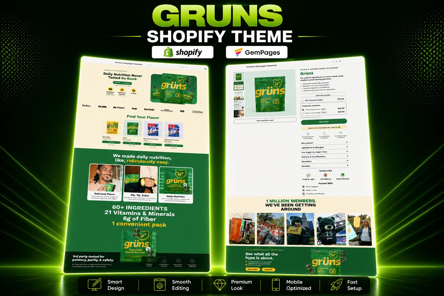 How to Build a Website Like Grüns on Shopify