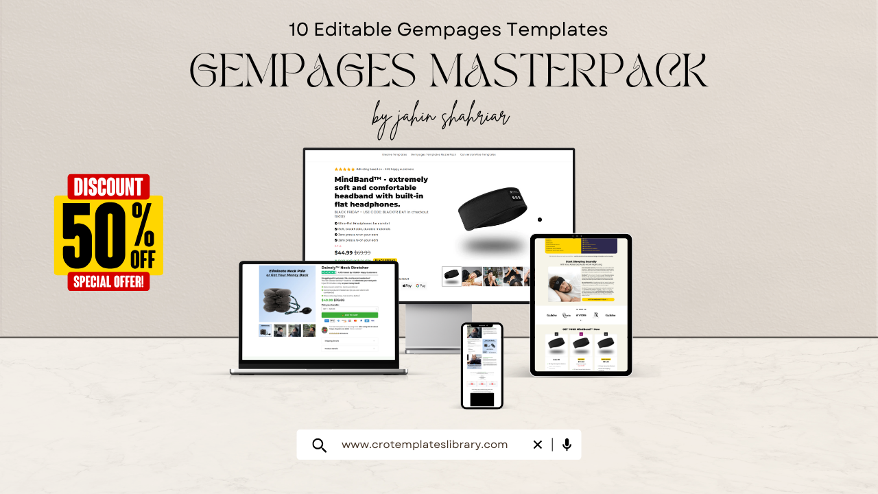 Gempages Templates CRO Templates Library Gempages Templates CRO Templates Library