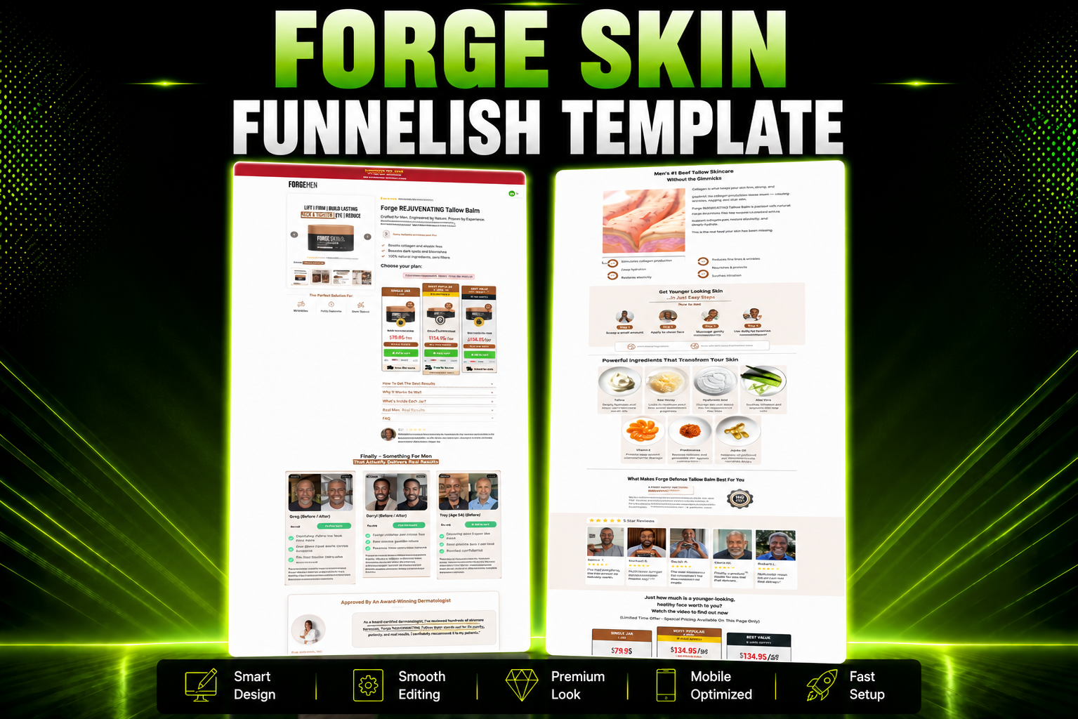 Forge Skin Tallow Balm Funnelish Templates