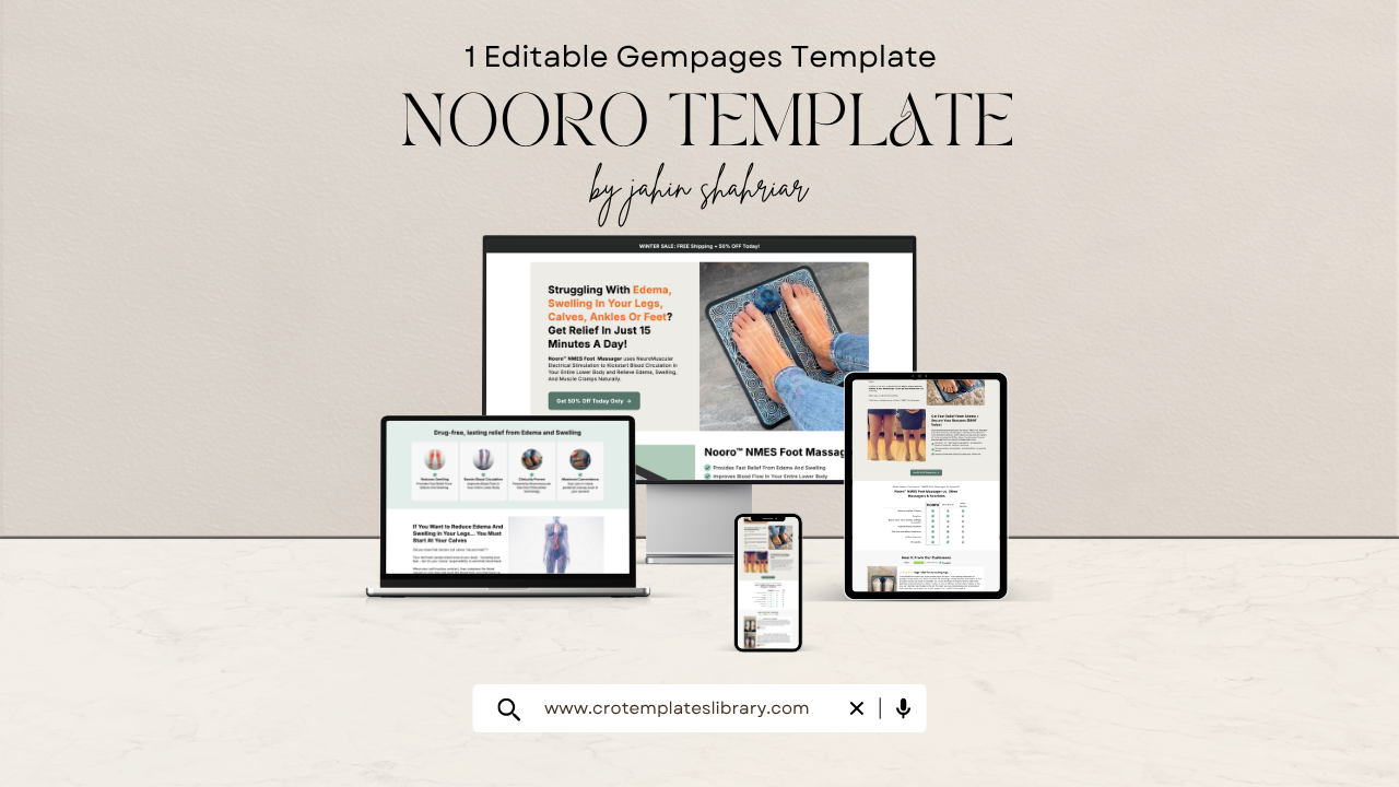 Nooro Shopify Landing Page Template
