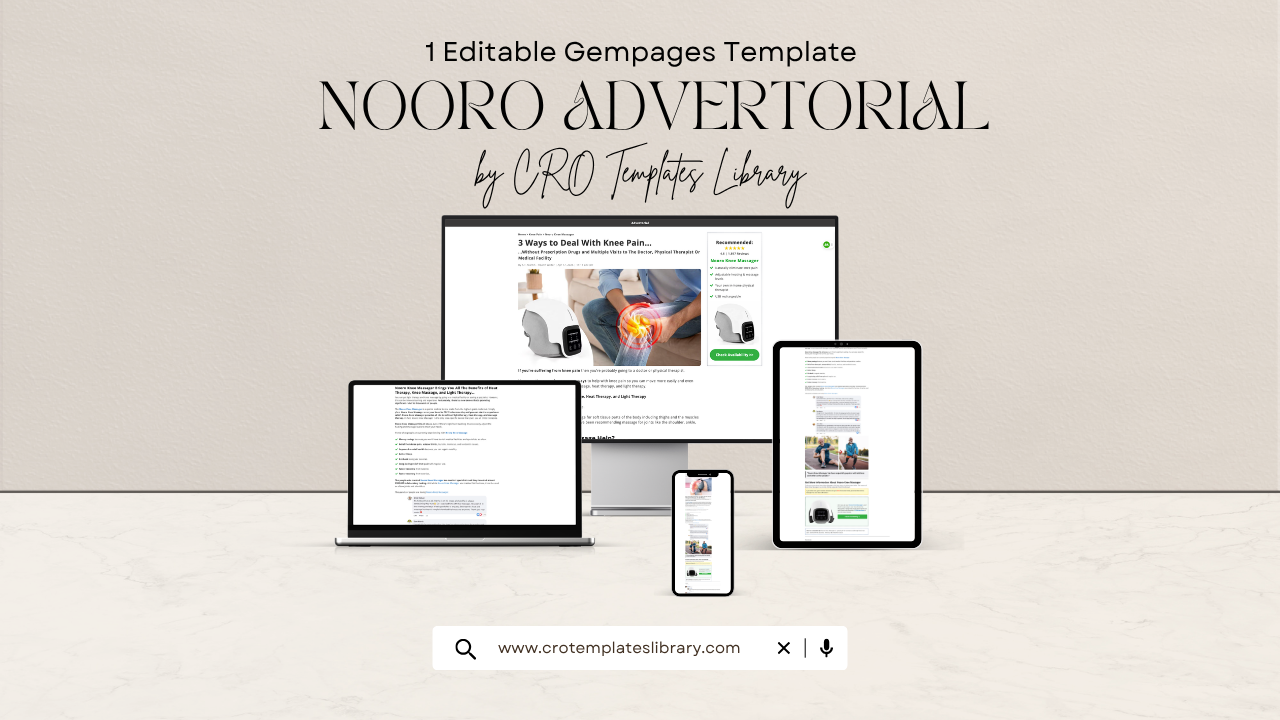 Nooro Shopify Advertorial Template